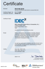 Quality certification