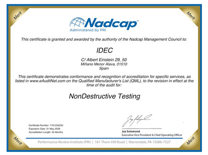 NADCAP Nondestructive Testing