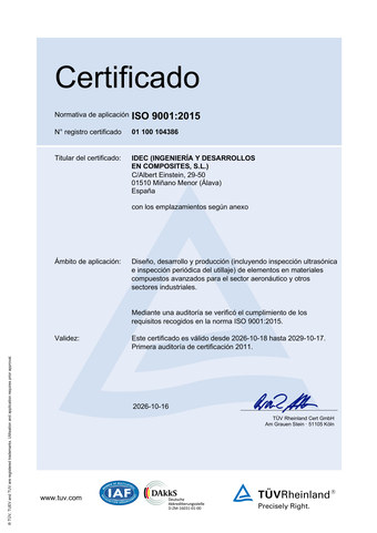ISO 9001:2015 certificate